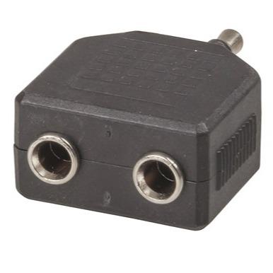 Adaptor 3.5mm Stereo Plug to 2 X 3.5mm Stereo Sockets