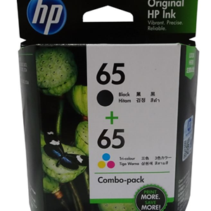 HP 65 BLACK & COLOUR INK