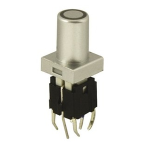 Tactile Switch 12VDC 50mA SPST Vertical LED Red
