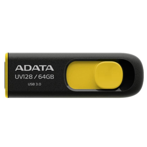 ADATA UV128 3.0 64GB Dashdrive USB Yellow/Black