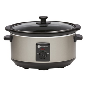 Russell Hobbs 6L Slow Cooker - Brushed Stainless Steel